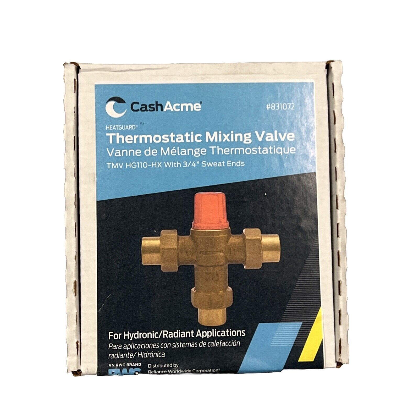 Cash Acme Heatguard Thermostatic Mixing Valve TMV HG110-HX with Sweat Ends (B)