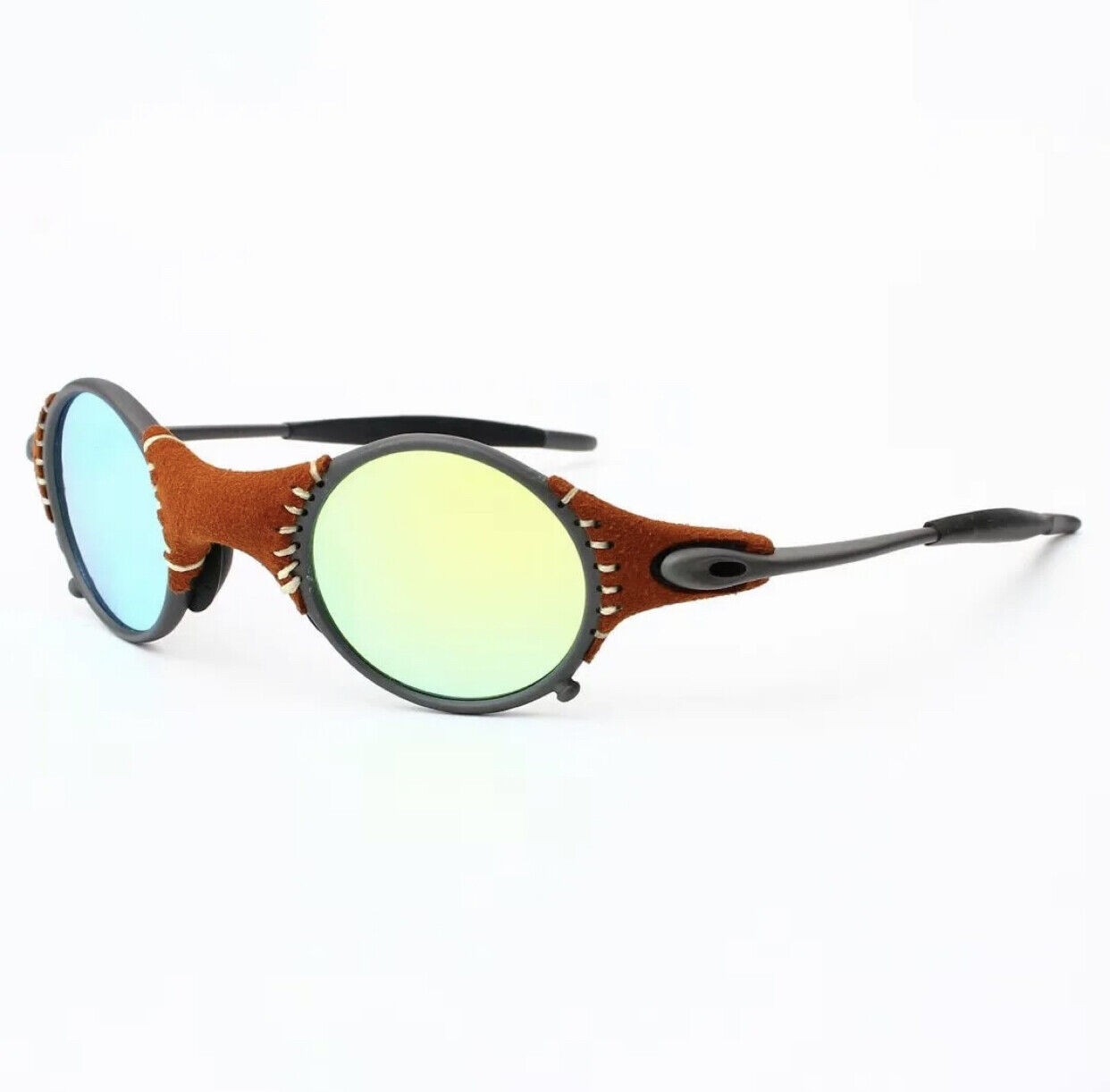 X Metal Vintage Cyclops Sunglasses UV 400 Ruby Polarized Glass Juliet Goggles