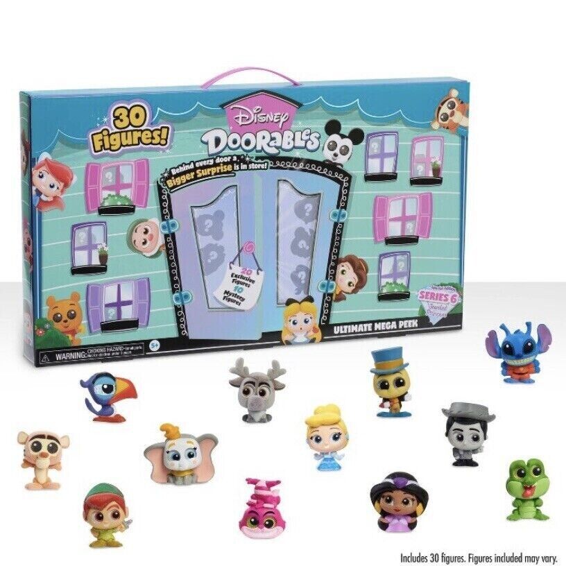 Disney Doorables Series 6 Ultimate Mega Peek Pack, 20 EXCLUSIVE Figures & More