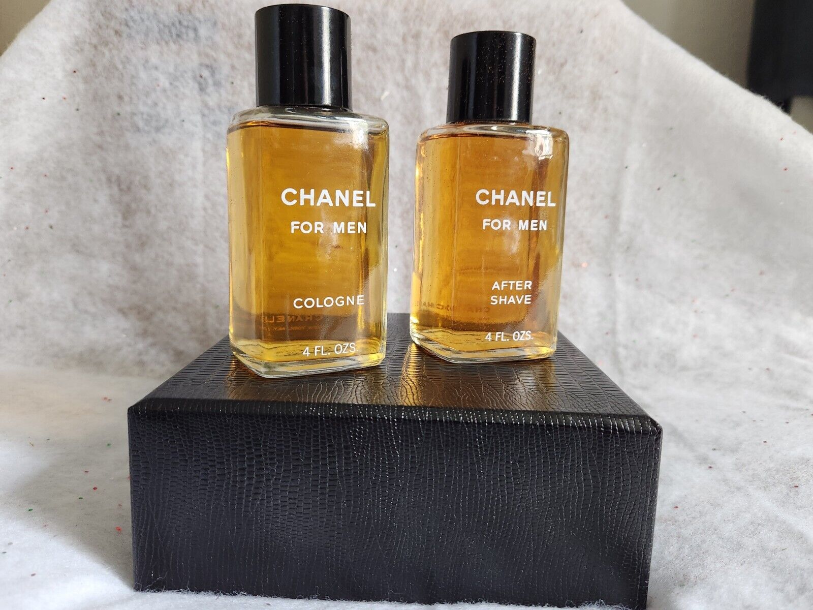 Vintage Chanel for Men, Original Display Case, 4oz bottles, Cologne and A/S