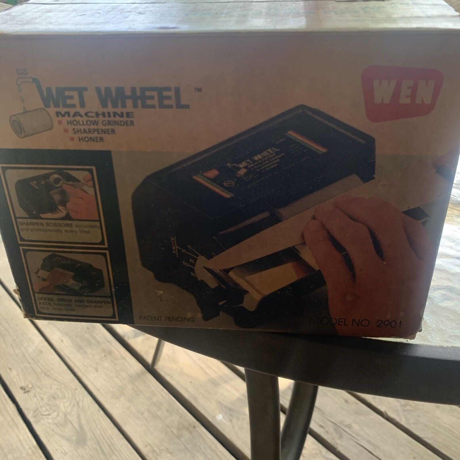 Vintage Wen Wet Wheel Machine Model 2901 Sharpener Hollow Grinder Tested
