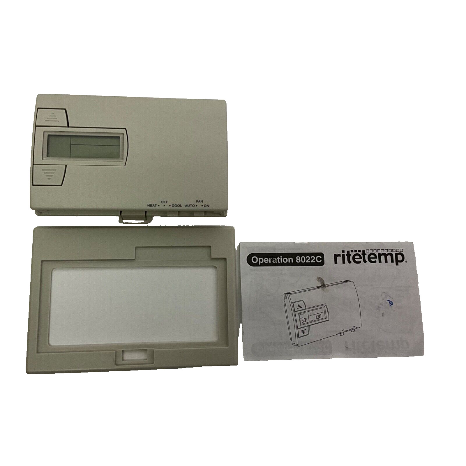 RITETEMP Programmable Thermostat (Model 8022c) Universal 781-733 Beige