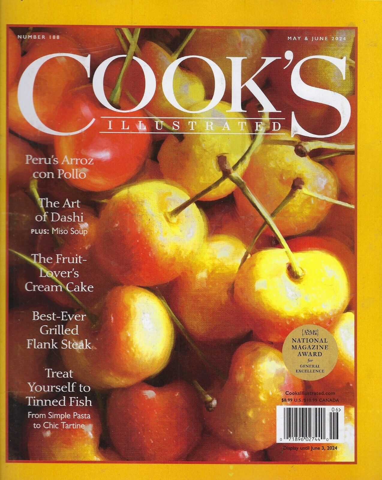 Cook\'s Illustrated Magazine May / June 2024  Number 188