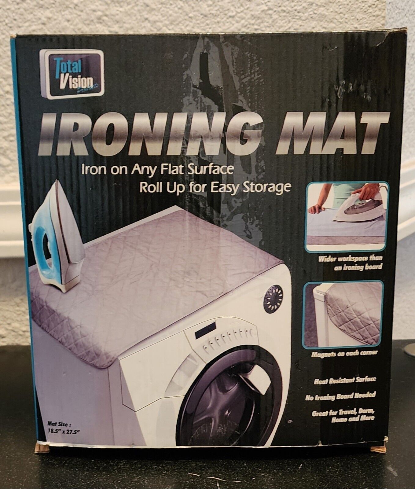 NEW IRON Anywhere Ironing MAT A+ for TRAVEL DORM 18.5\