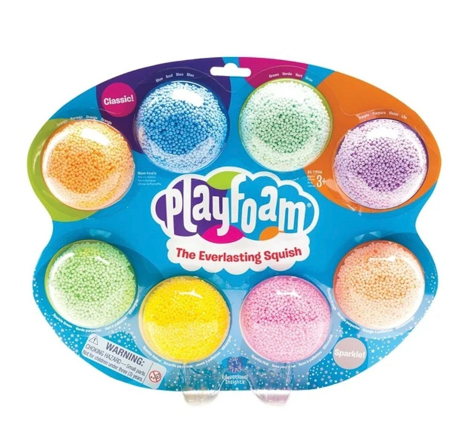 Educational Insights Playfoam Combo Pack Assorted Colors Classic and Sparkly