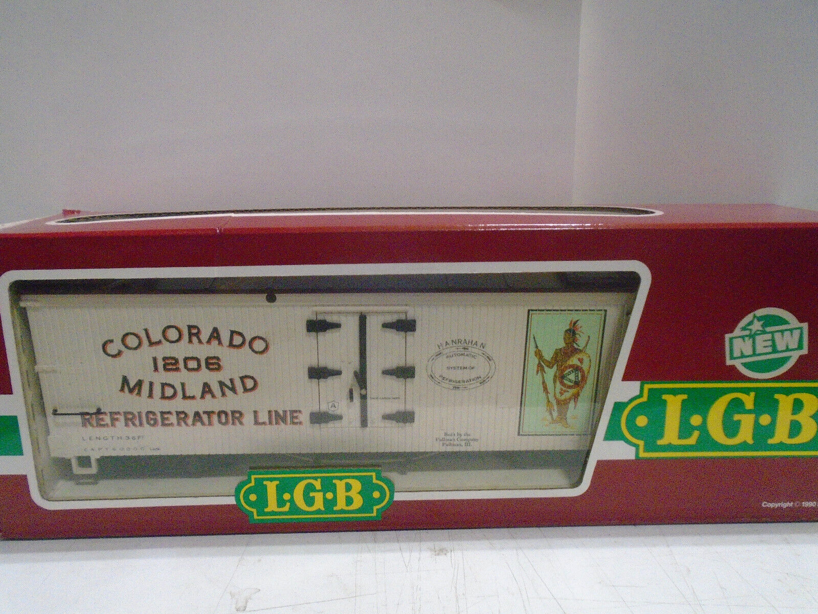 LGB #4074-P01 G SCALE COLORADO MIDLAND REEFER IN ORIGINAL BOX
