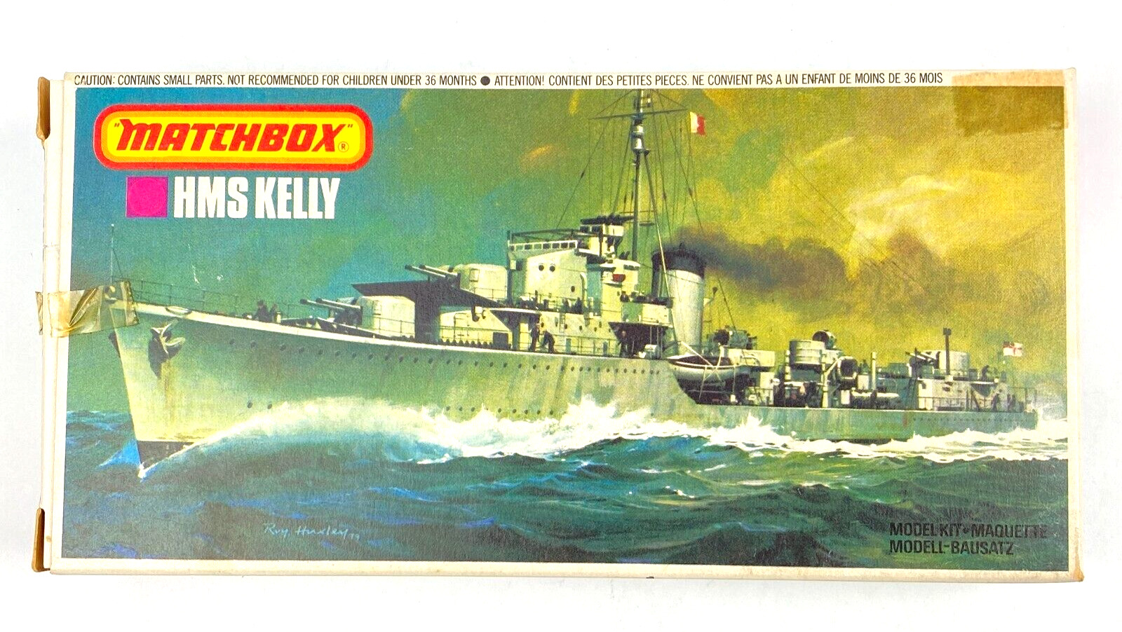Matchbox HMS Kelly K-Class British Destroyer Ship Model KitPK-64 1/700 Vintage