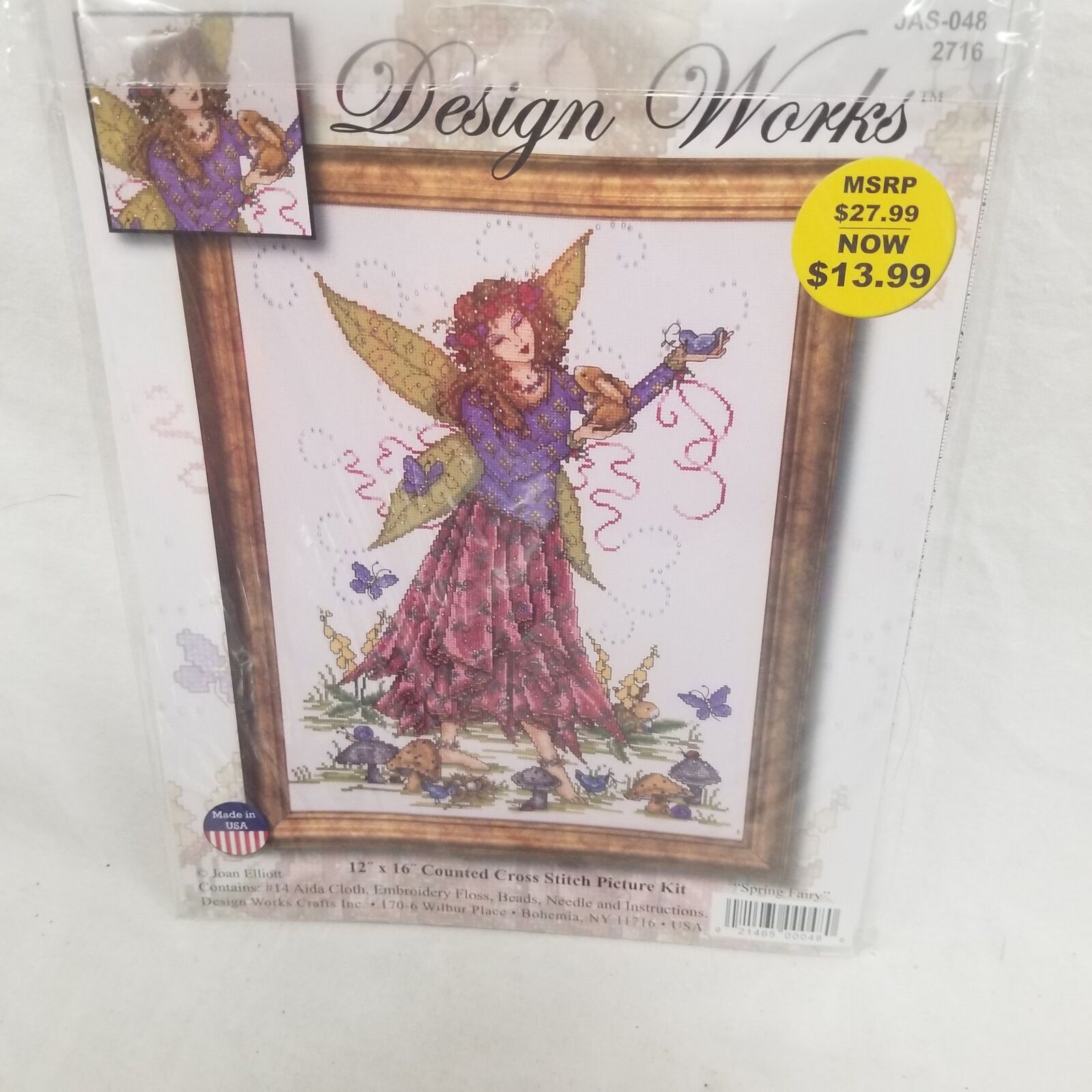 Design Works Counted Cross Stitch Kit Sealed Spring Fairy