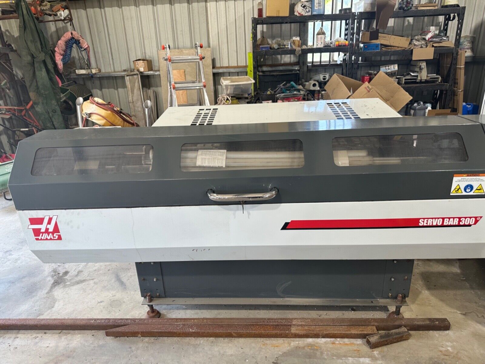  2012 haas servo bar feeder gently used can take up to inch and 1/2 bar.