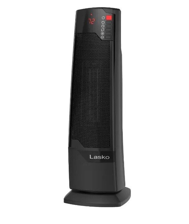 Lasko 1500W Oscillating Ceramic Tower Electric Space Heater with Remote, CT22835