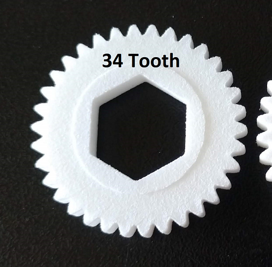 Cox 1:20 Tether Car Driven Gear - 34 tooth - Read Description