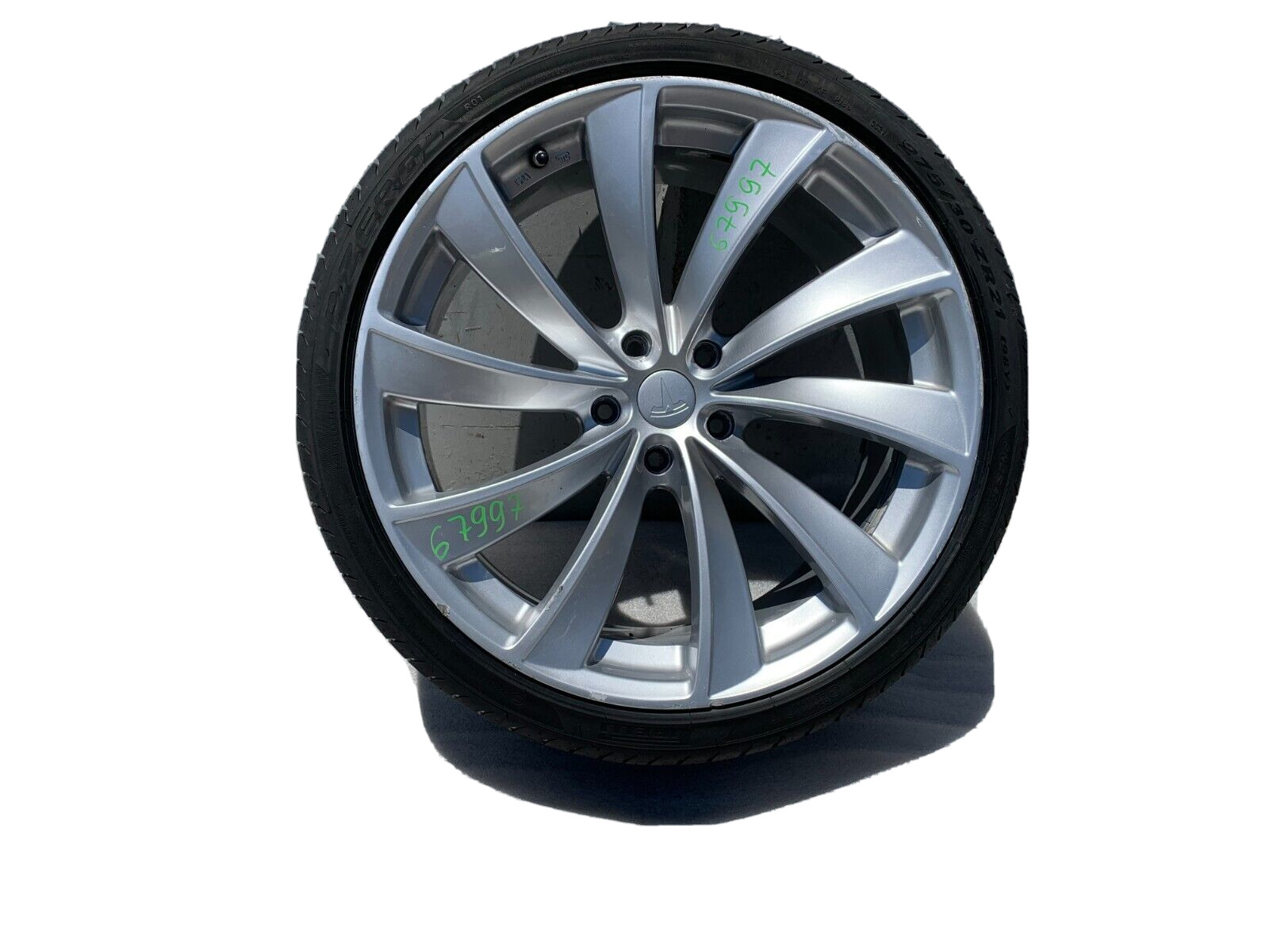 2012-2015 Tesla Model S Silver Wheel Rim 21\