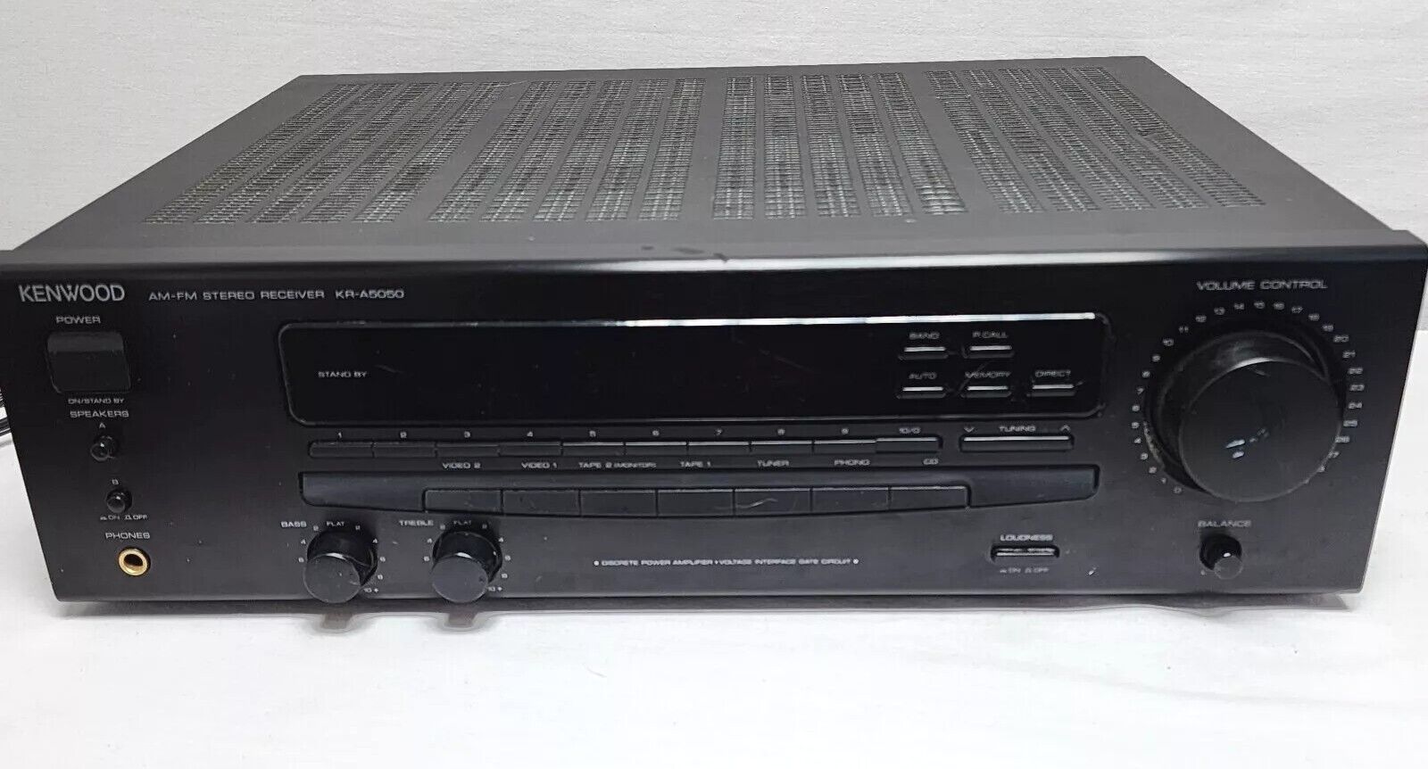 Kenwood KR-A5050 AM/FM Stereo Receiver (No Remote) Vintage