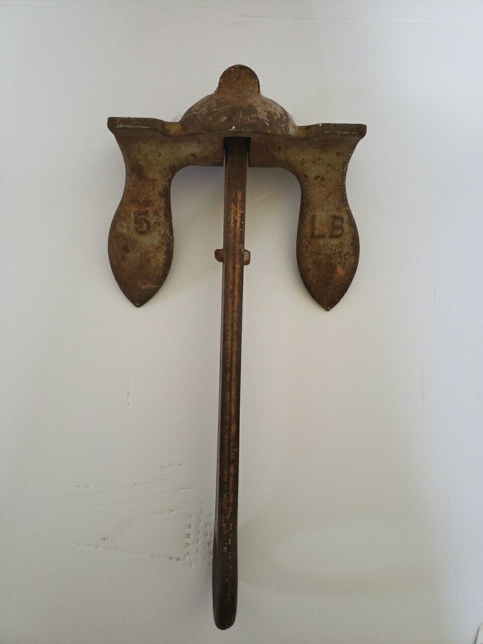 5 lb Cast Iron Boat Anchor Vintage And Fabulously Rusty         