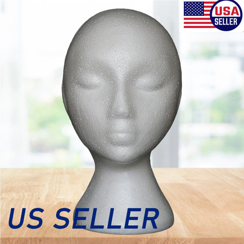 Portable Female Mannequin Head Model Wig Hat Glasses Scarf Display Stand On Sale
