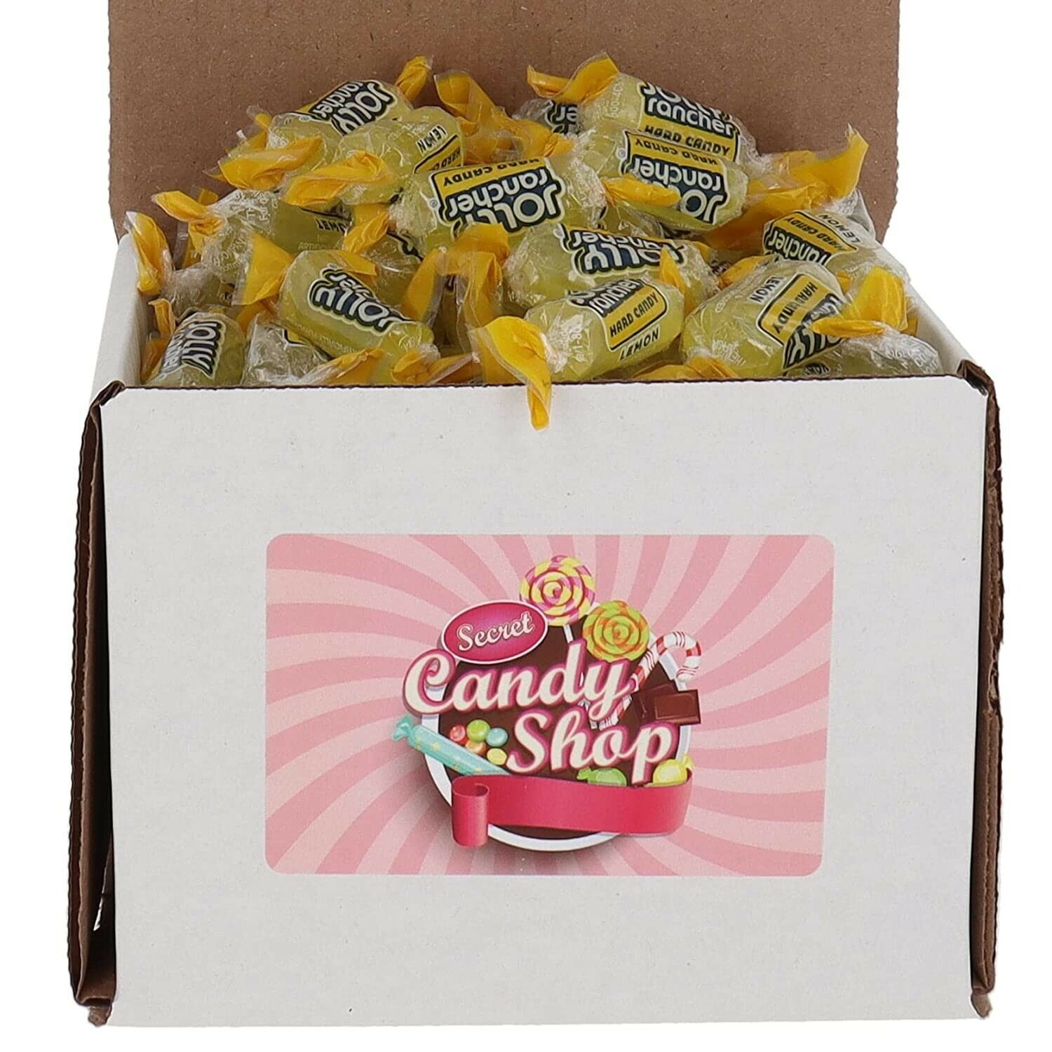 Jolly Rancher Hard Candy Bulk in Box, Individually Wrapped, Lemon Flavor
