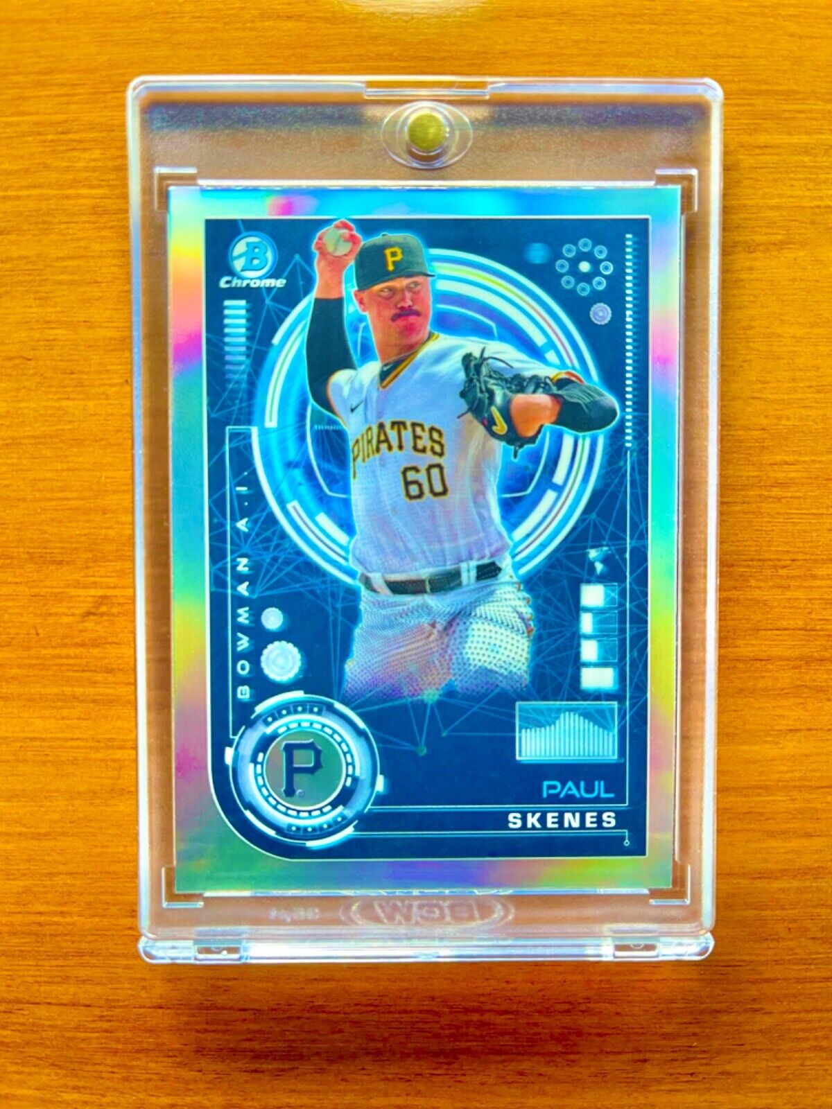 Paul Skenes RARE ROOKIE REFRACTOR BOWMAN CHROME INVESTMENT CARD SSP PIRATES MINT