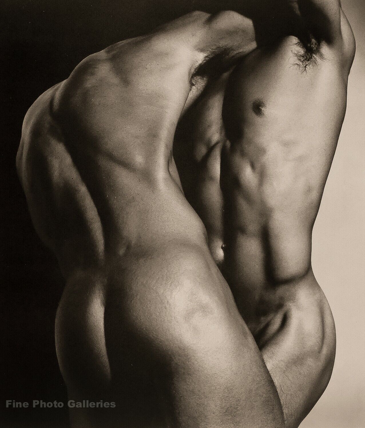 1987 Vintage HERB RITTS Male Nude Torso Butt Muscle Men Gay Int Photo Engraving