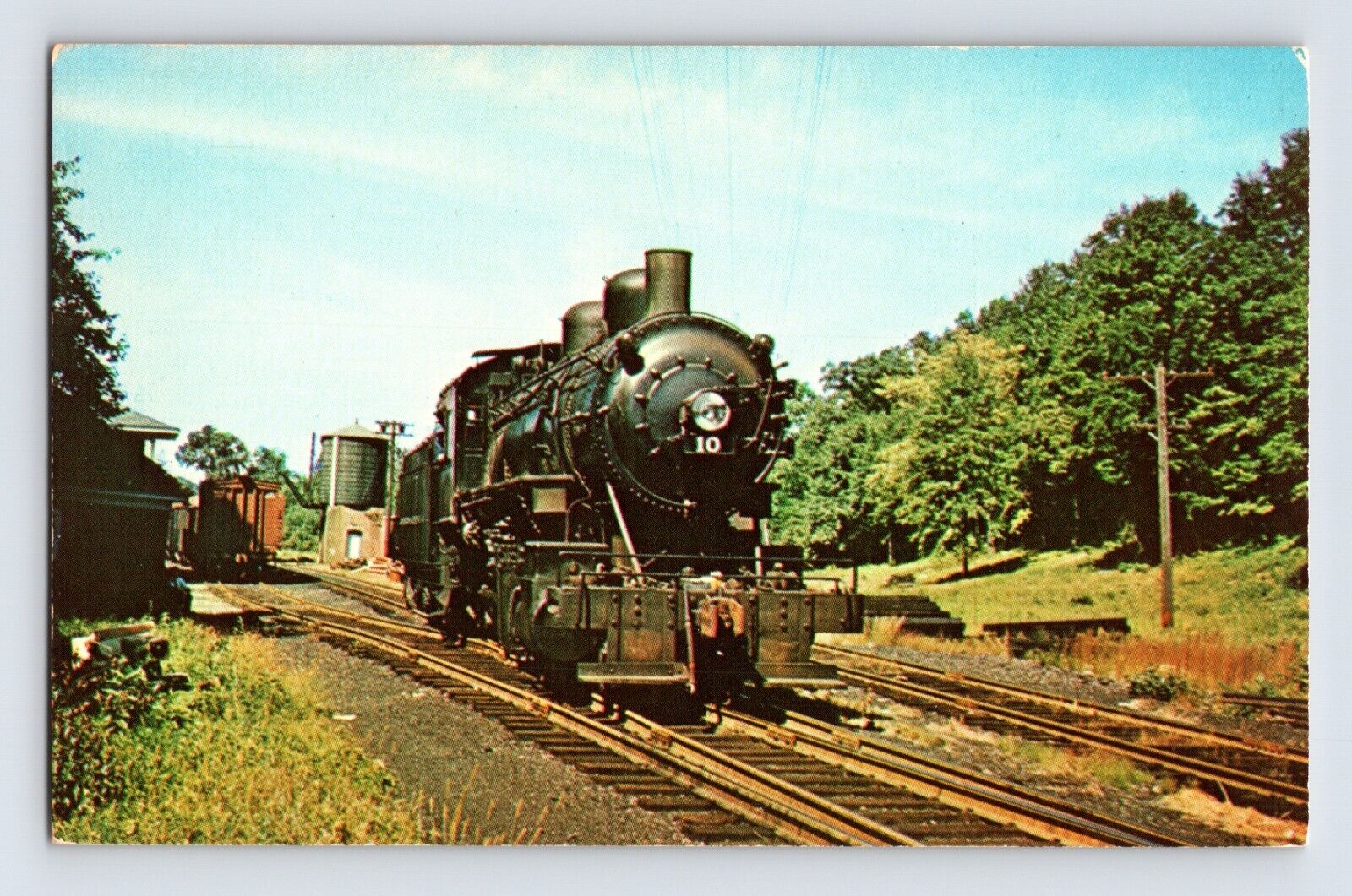 Postcard Morristown Erie Railroad Train Whippany NJ 1970s Unposted Chrome