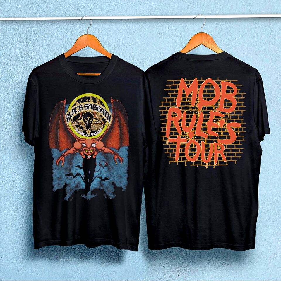 Vintage 1981 Black Sabbath Mob Rules Tour T-Shirt S-5XL DP2459