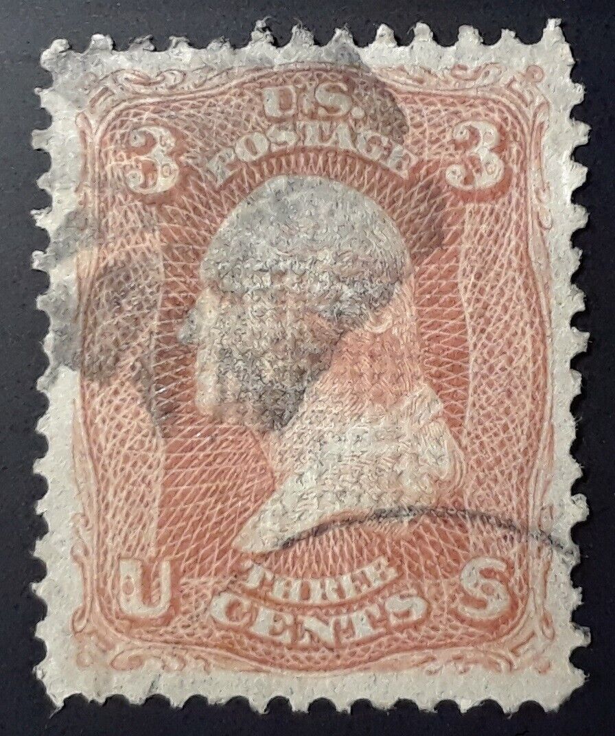 US Scott 94 With Grill - XF/SUPERB Big Stamp With Nice Light Fancy Cancels