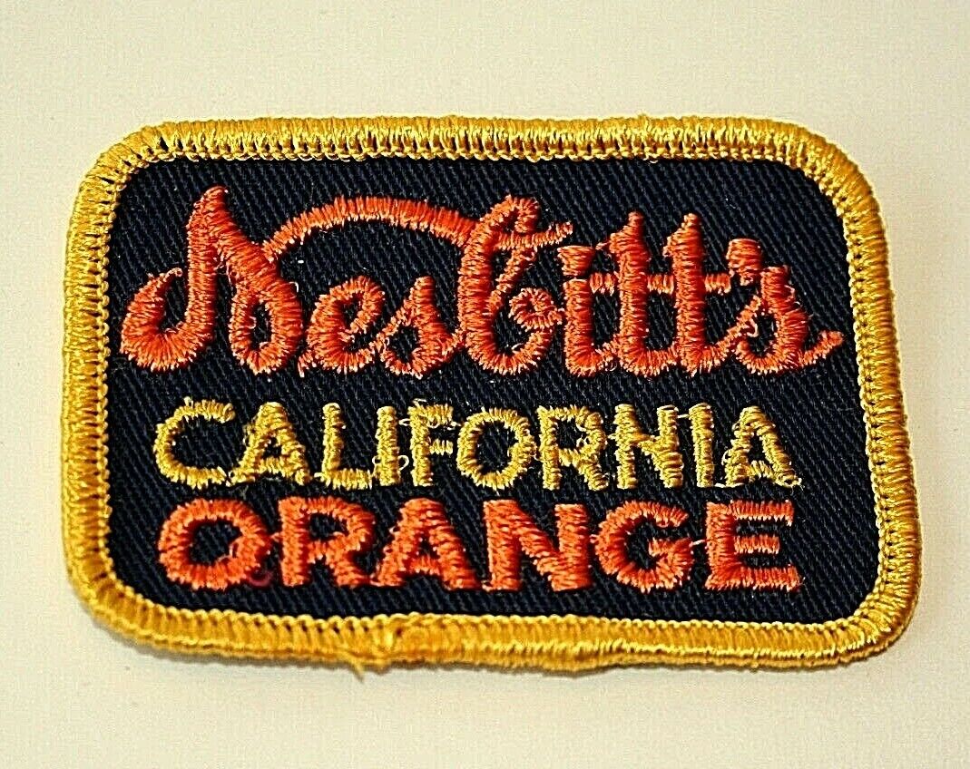 Vintage Nesbitt's California Orange Soda Advertising Cloth Patch New NOS 1960s 