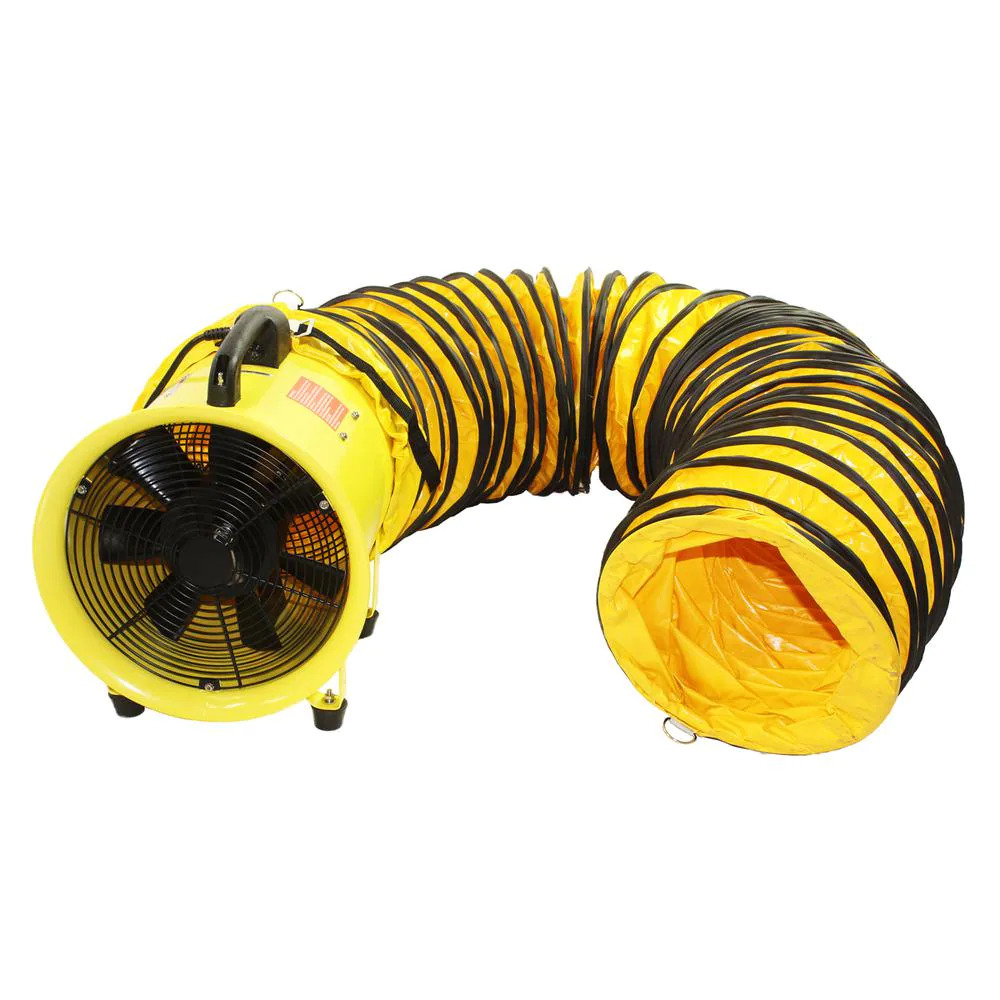 Portable Confined Space Ventilator with Hose, High-Velocity 8 in. 2 Speed NEW