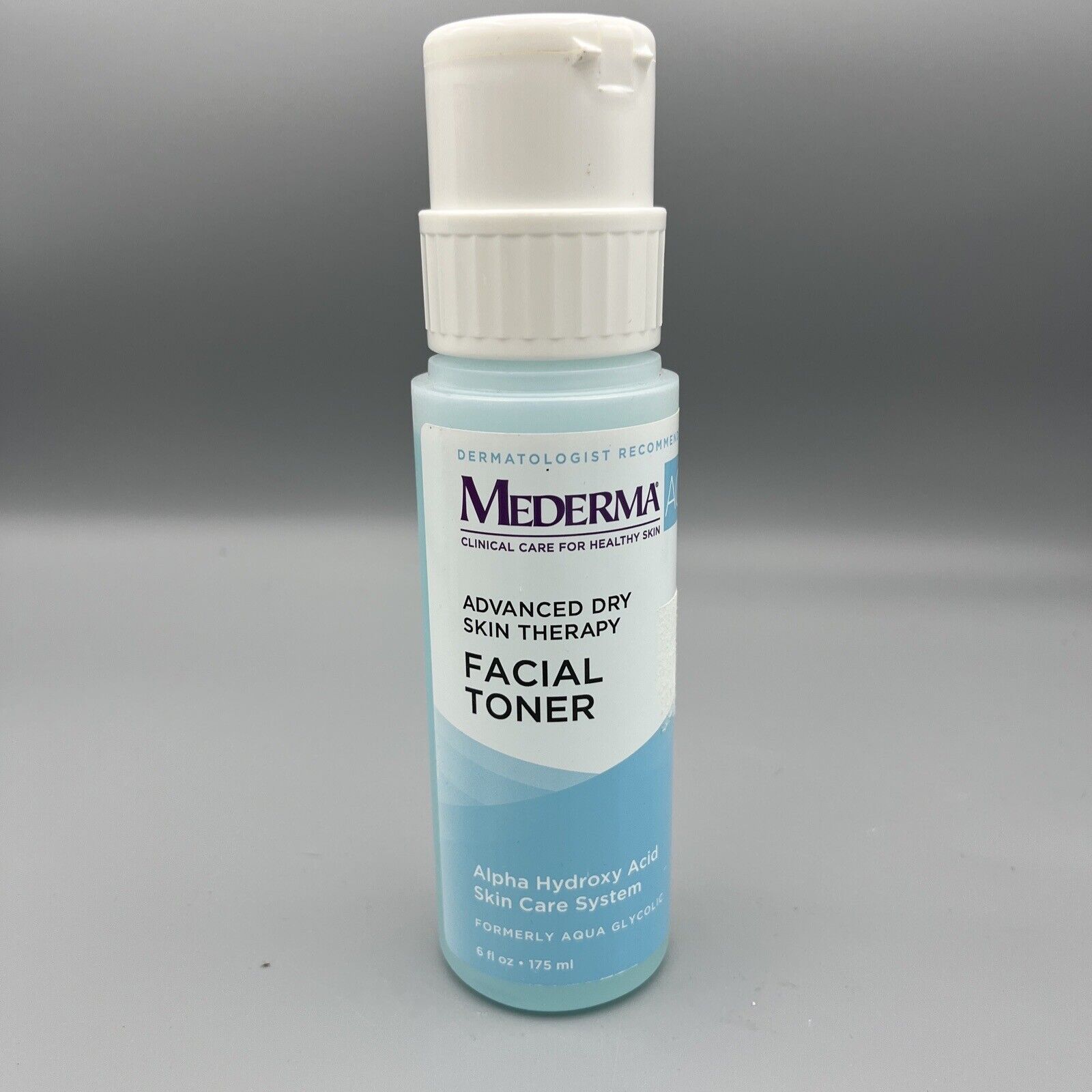 Mederma AG Facial TONER Advanced Dry Skin Therapy 6 Fl Oz Alpha Hydroxy Care