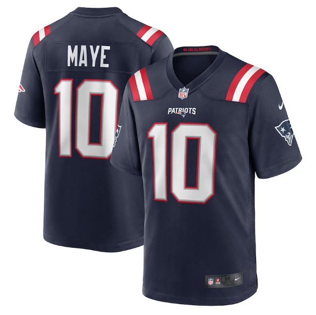 New England Patriots #10 Drake Maye Men\'s 2024 Vapor Stitched Jersey