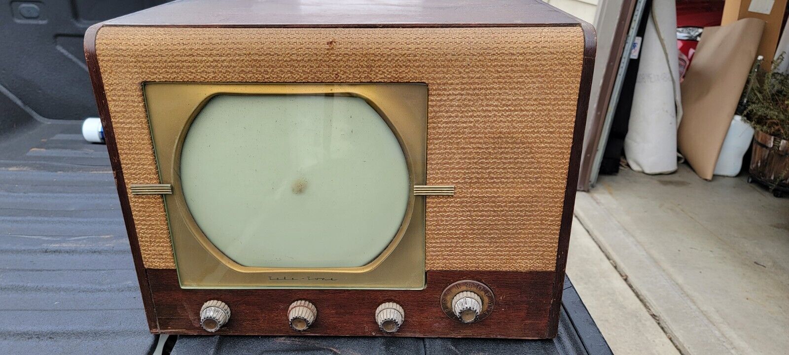 Vintage Tele-tone 1940s TV 