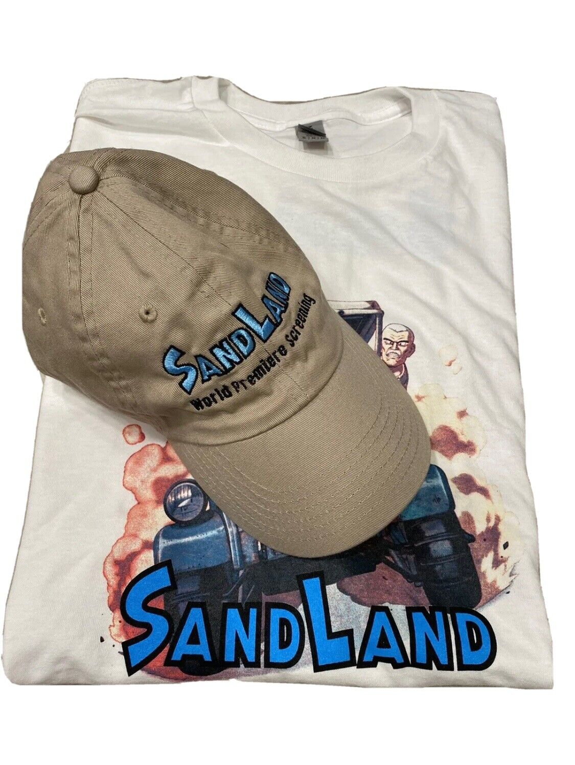 Akira Toriyama Sand Land SDCC 2023 T-Shirt, Hat, Pin and Lanyard Se