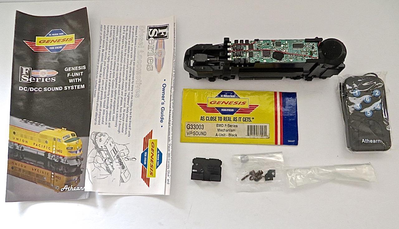 HO Athearn Genesis G33003 EMD F Series A Unit Mechanism Only with DCC & SOUND