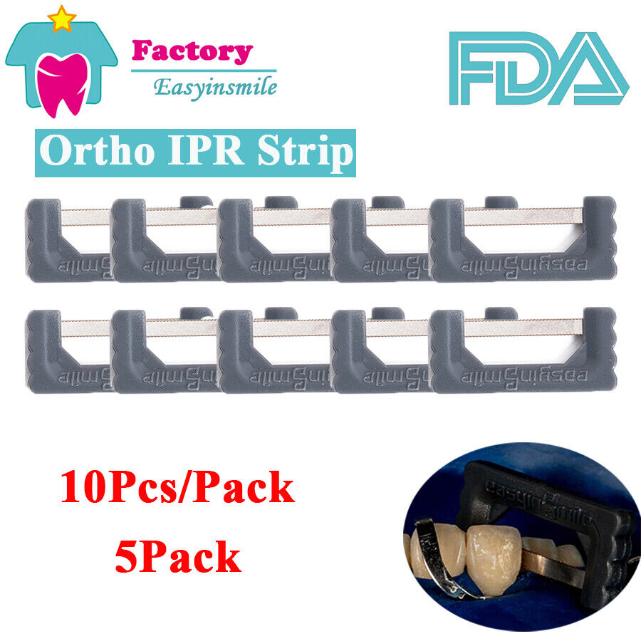 0.1MM Dental Ortho IPR Strip Interproximal Enamel Reduction Strips No Pore 50Pcs