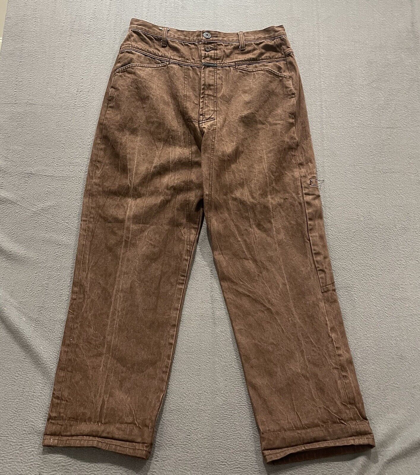 Vintage Marithe Francois Girbaud Jeans Mens 36x32 Brown Denim Baggy Y2K Skate
