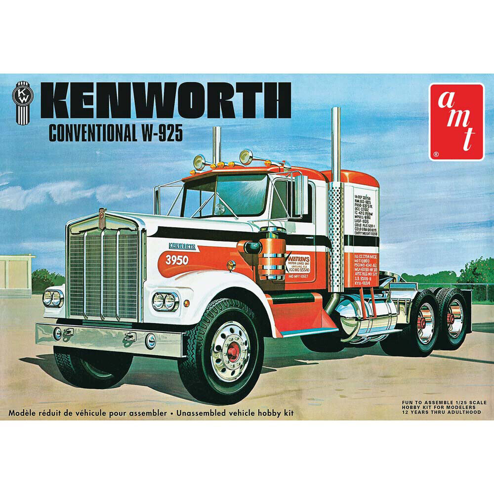 AMT 1/25 Kenworth W925 Semi Tractor Movin\' On AMT1021 Plastics Car/Truck