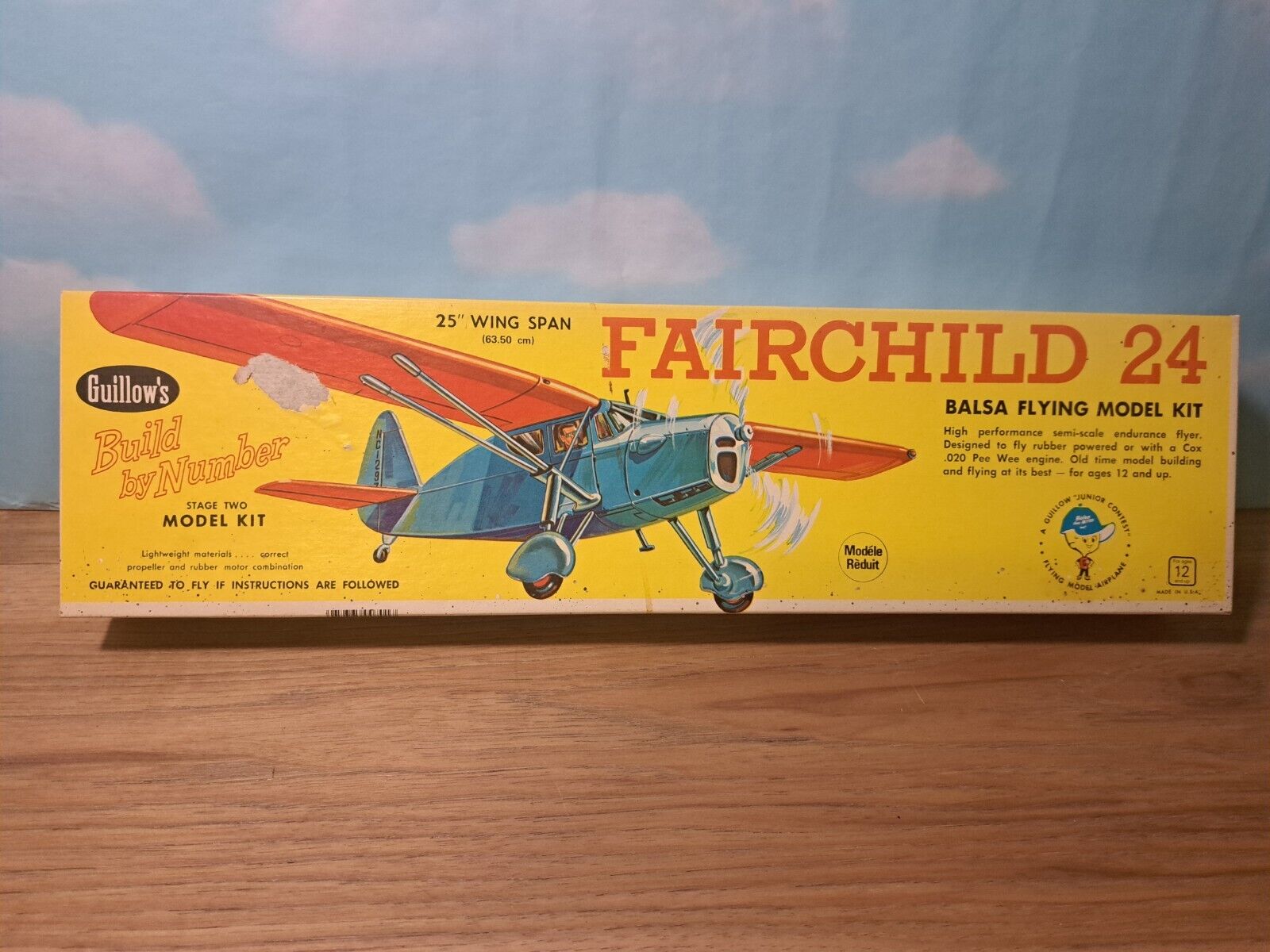 Vintage Guillow\'s #701 FAIRCHILD 24 with 25\