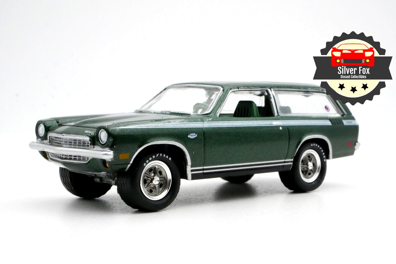 1972 CHEVY VEGA STINGER WAGON GREEN 1:64 SCALE DIECAST COLLECTOR MODEL CAR