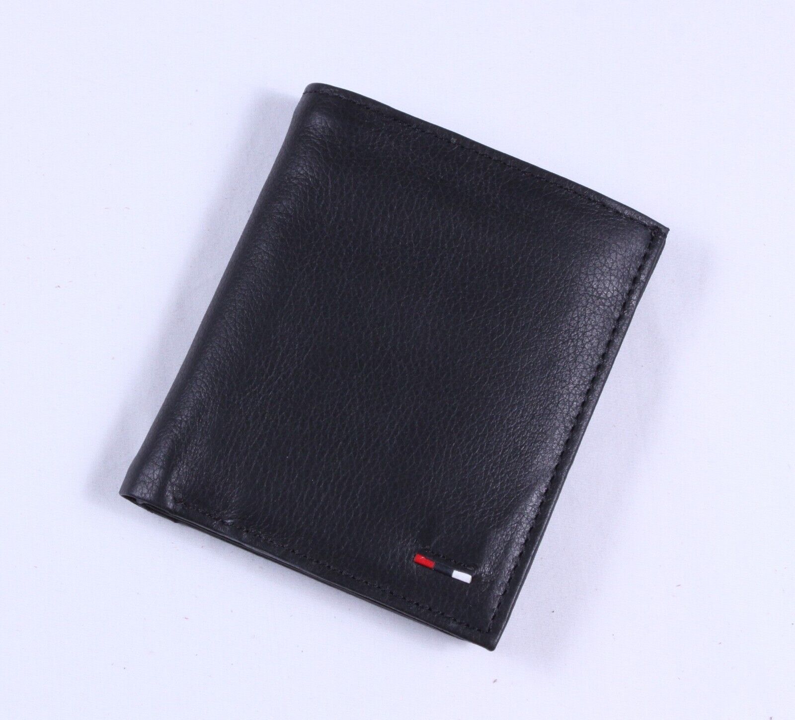 Men's Bifold Genuine Leather Chocolate Brown Black Passcase Wallet 100% Handmade