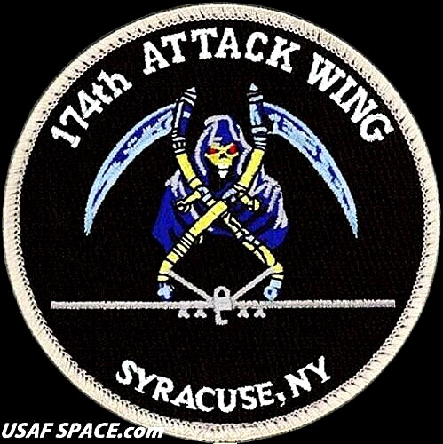 USAF 174TH ATTACK WING - MQ-9 REAPER UAV - SYRACUSE, NY ANG - ORIGINAL VEL PATCH