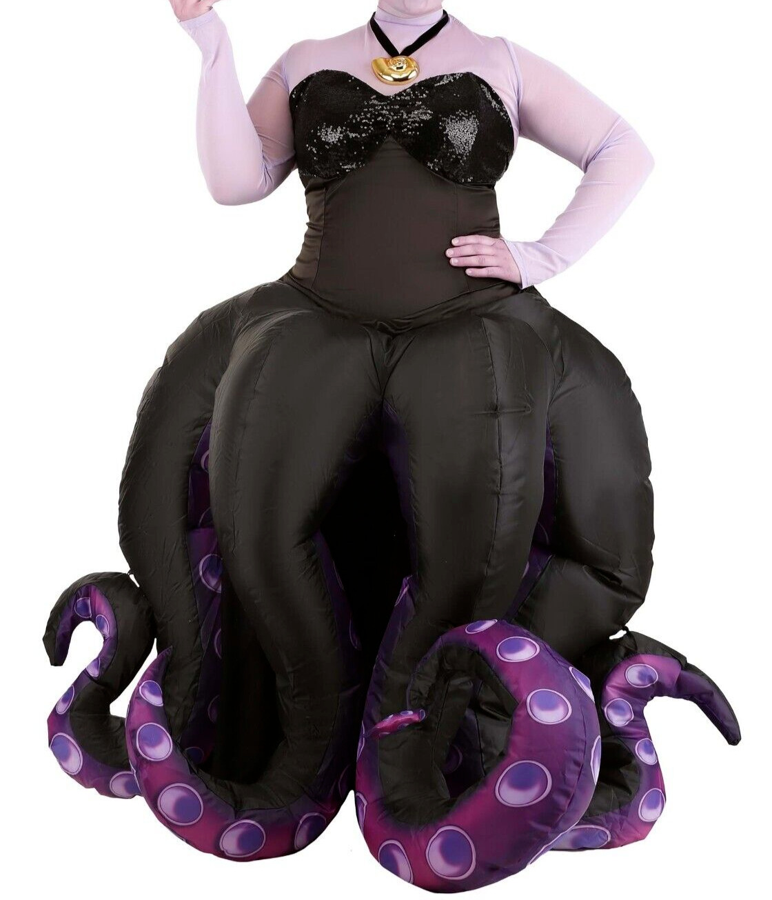 Women's Disney Ursula Little Mermaid Inflatable Costume SIZE 3X (Used)