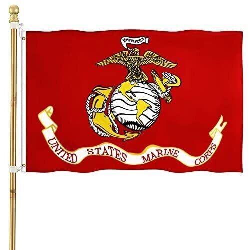US Marine Corps USMC Military Flags 3x5 Outdoor US Marines (Officially Licensed)