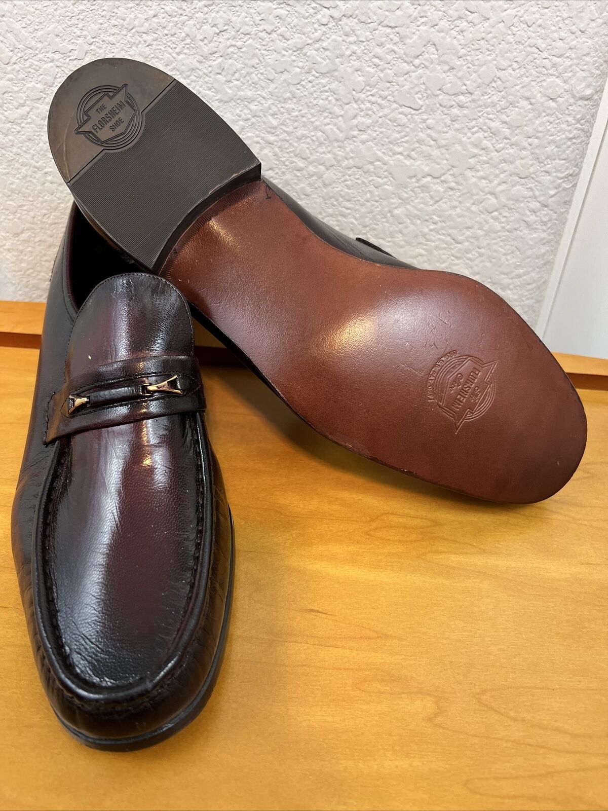 Florsheim Imperial Vintage Moc Toe #33258 Mens Sz 10.5 C Shoes Loafers NOS?