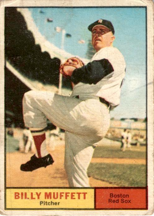 1961 Topps #16 Billy Muffett Boston Red Sox Vintage Original