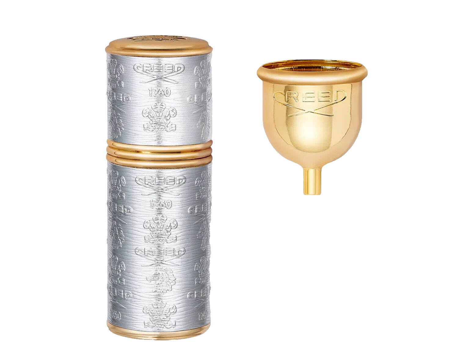 CREED 1.7 oz / 50 ml Gold Trim/Silver Leather Atomizer - MSRP $250.00