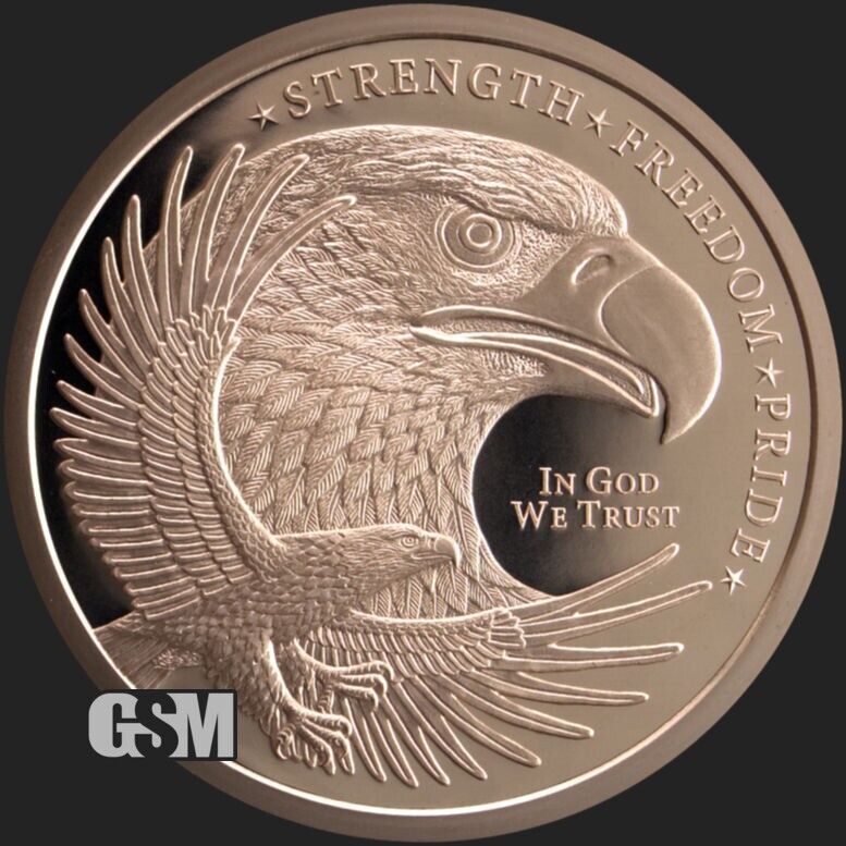 5 oz Copper Round - Eagle GSM
