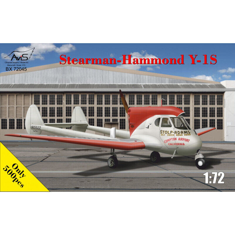 Scale 1:72 Avis 72045 Stearman-Hammond Y-1S - Plastic Model Kit Aircraft