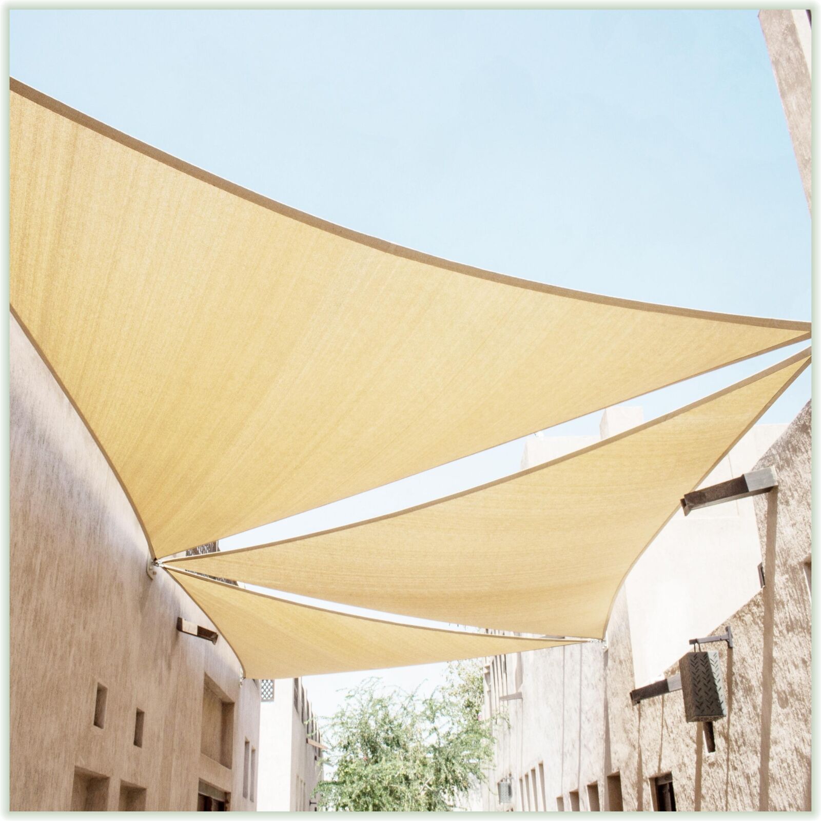 ColourTree Triangle Right Angle Sun Shade Sail Canopy Fabric Outdoor Patio