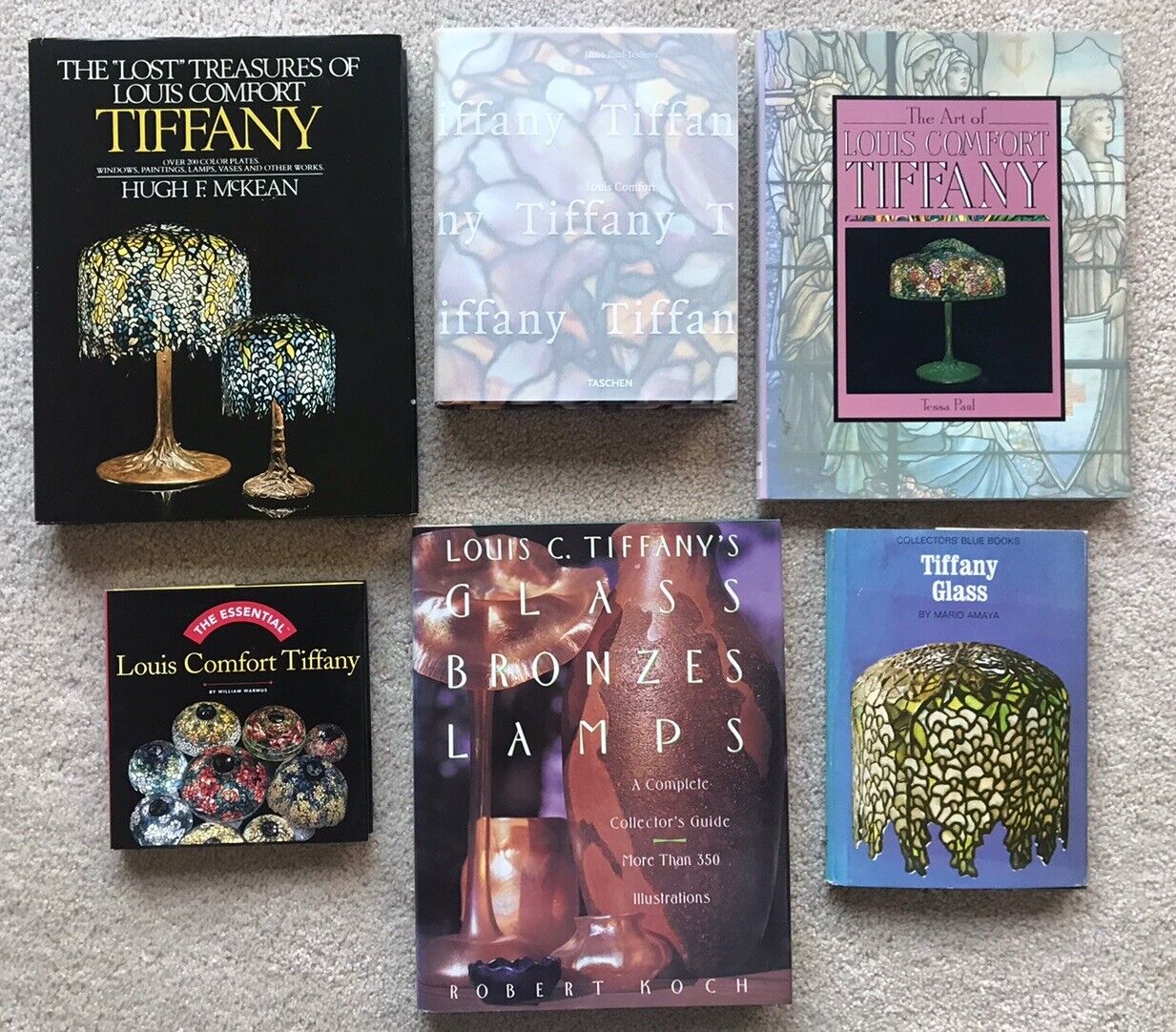 Louis Comfort Tiffany 6 Book Lot Great Collection 