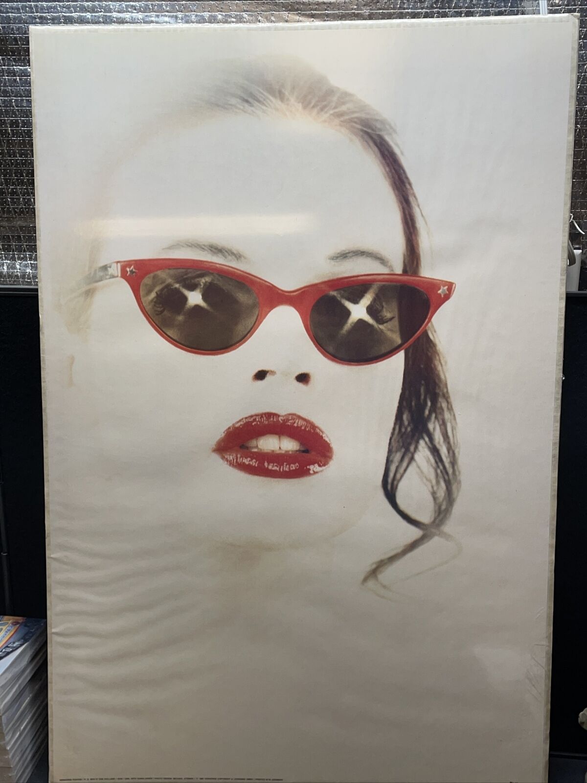 VERKERKE 1985 (GIRL WITH SUNGLASSES) MICHAEL STEINKE MOD ART POSTER 6539 36”x25”