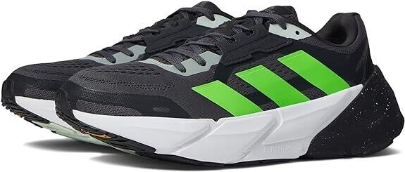 Adidas Men\'s Adistar 1 Running Athletic Shoes Black Green White Size 14